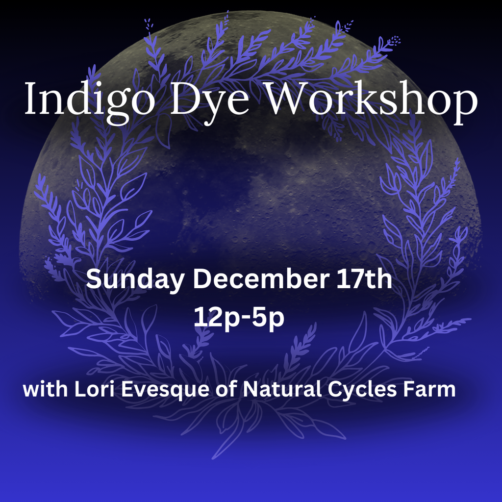 Indigo Dye Workshop – Woven Art Yarn Shop